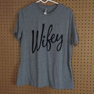 Wifey T shirt women's large